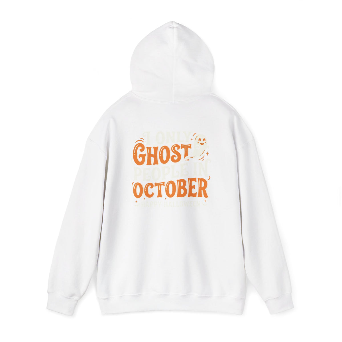 Ghost October Hoodie – Halloween Pumpkin Ghost Graphic Sweatshirt
