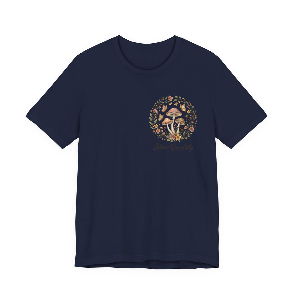 Mushroom Garden Tee — Please Enjoyably Floral Woodland Graphic T-Shirt