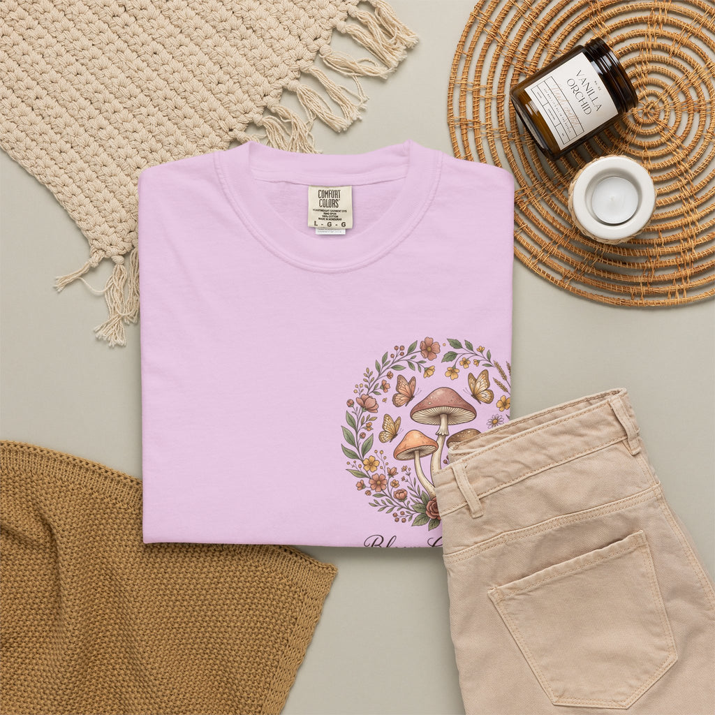 Mushroom Resilience T-shirt — “If Mushrooms Can Grow Through Shit, So Can You!”