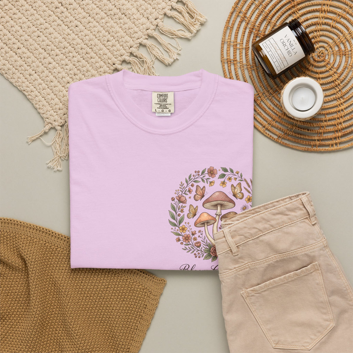 Mushroom Resilience T-shirt — “If Mushrooms Can Grow Through Shit, So Can You!”