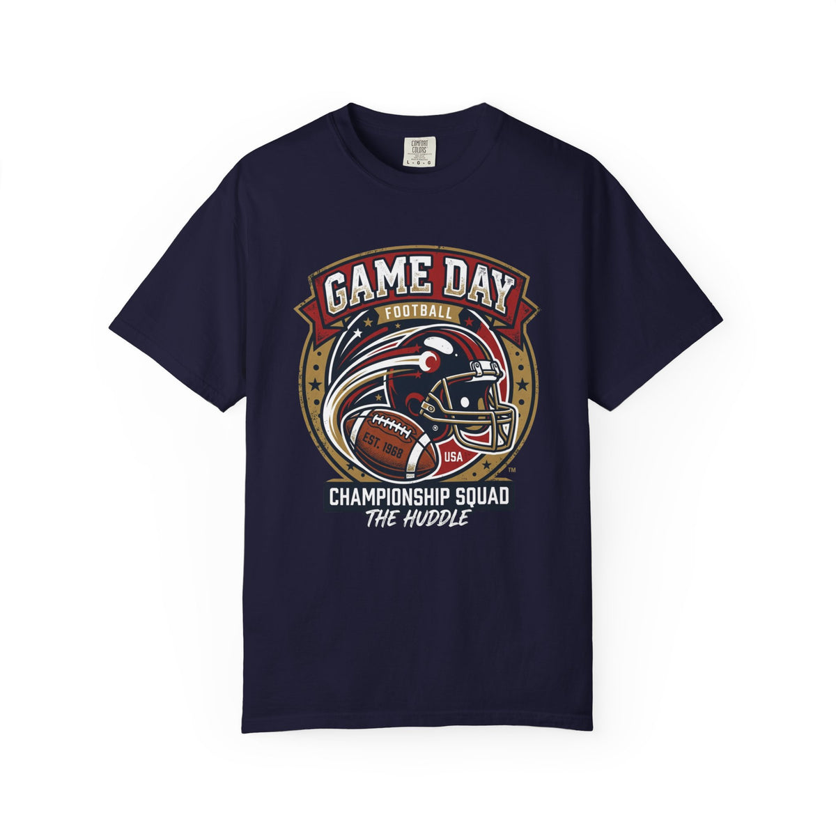 Game Day Football T-Shirt — Championship Squad "The Huddle"