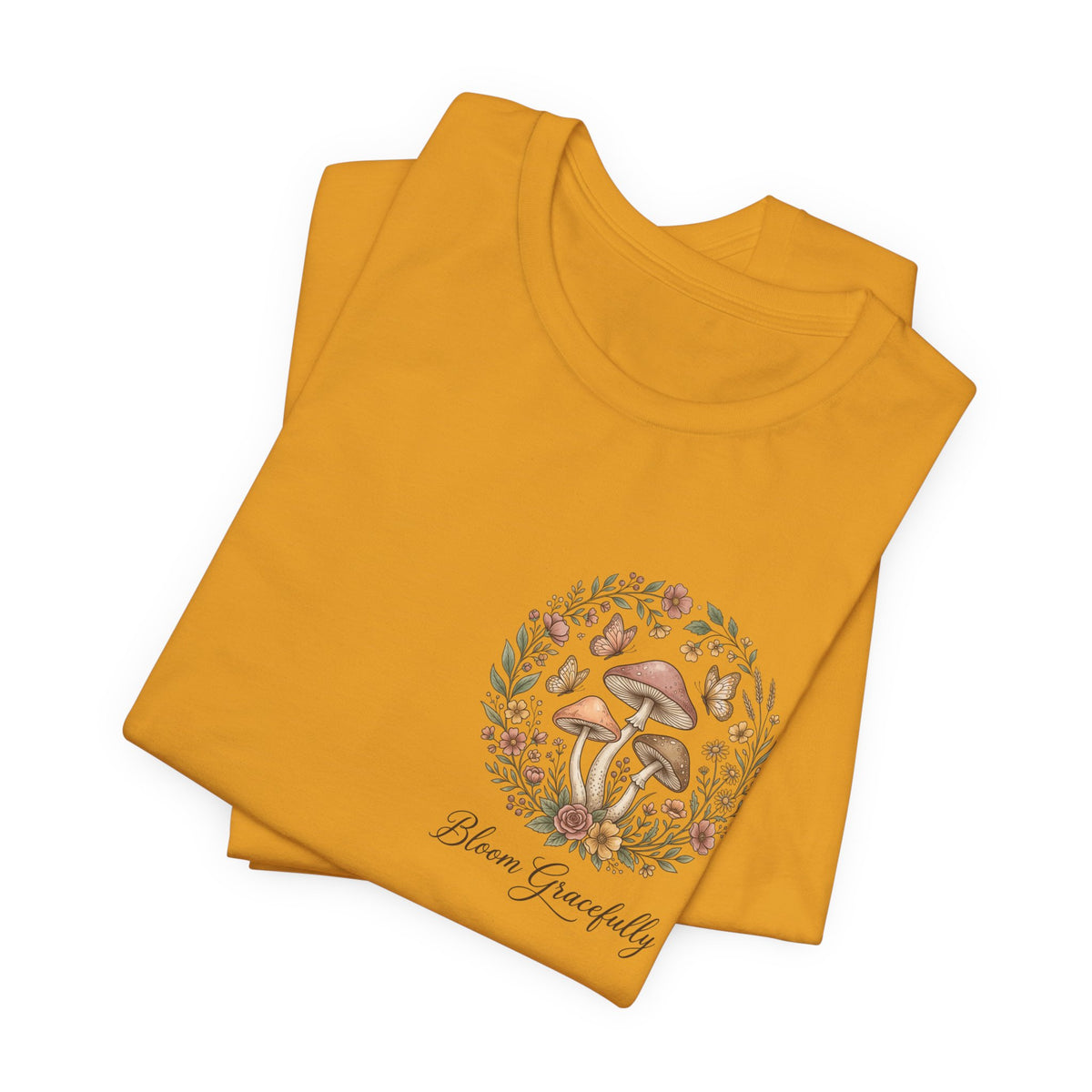 Mushroom Garden Tee — Please Enjoyably Floral Woodland Graphic T-Shirt