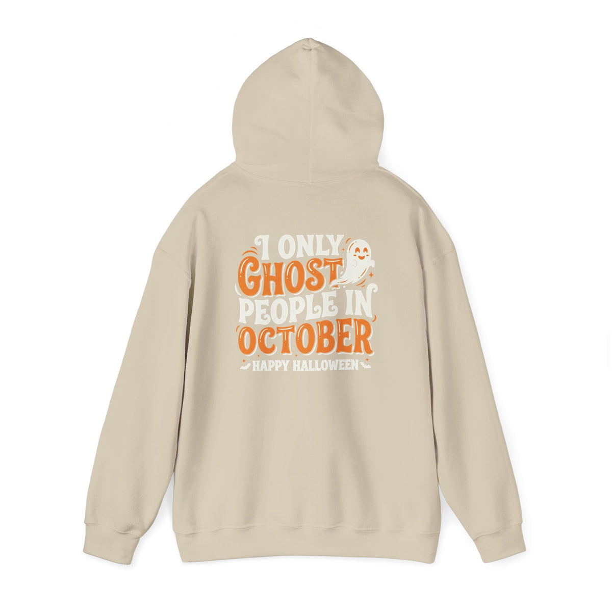 Ghost October Hoodie – Halloween Pumpkin Ghost Graphic Sweatshirt