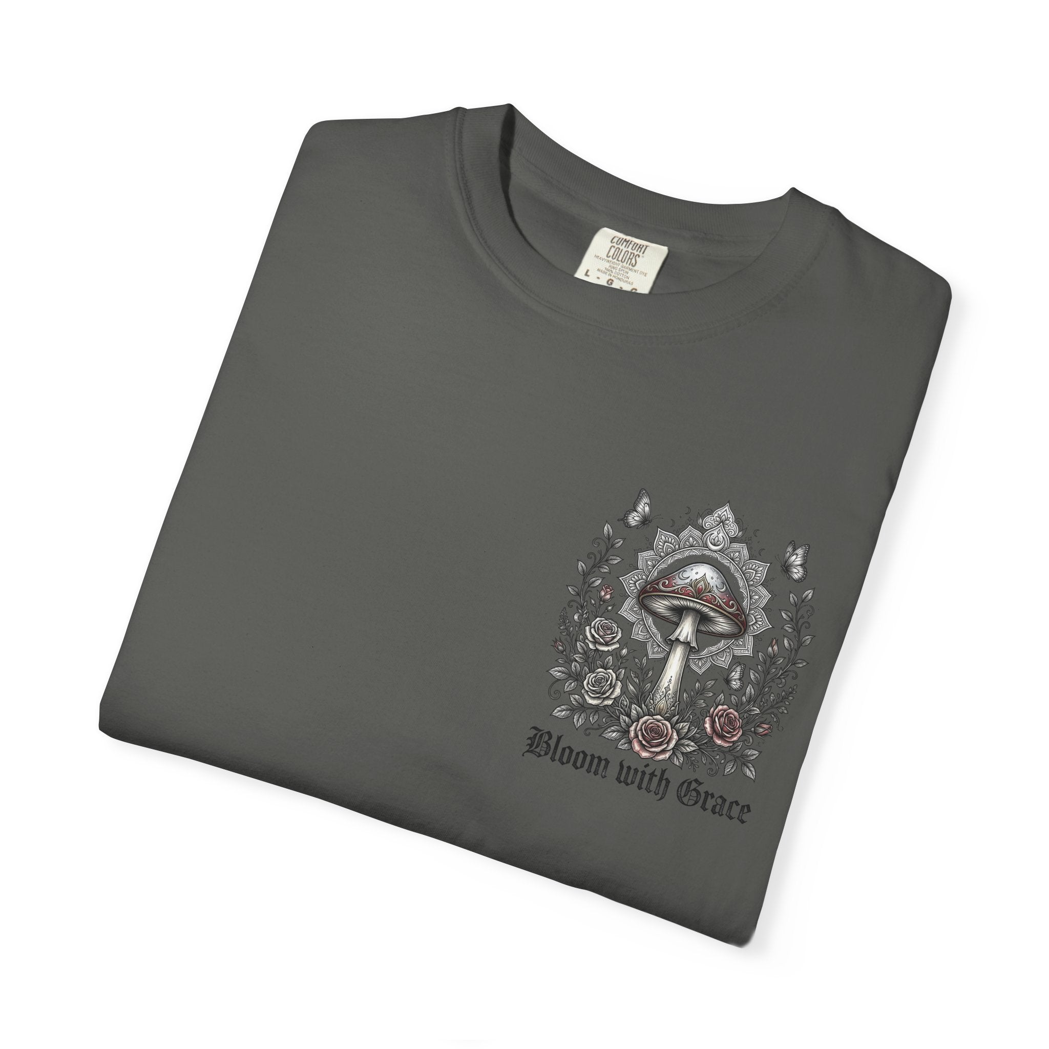 If Mushrooms Can Grow Through Shit T-shirt | Psychedelic Mushroom Design