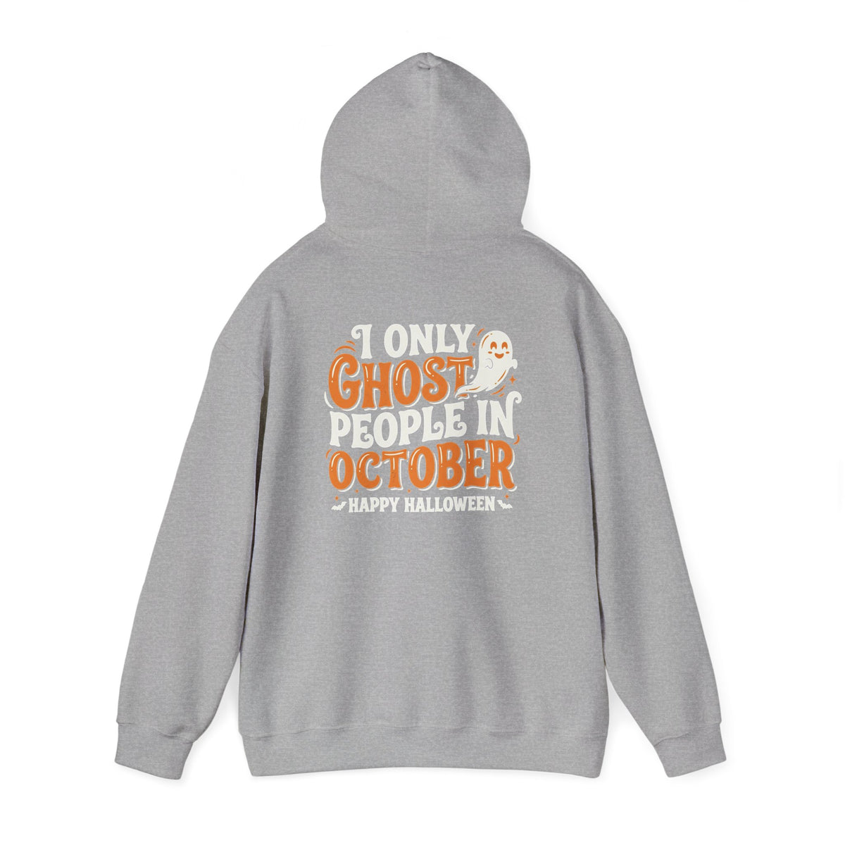 Ghost October Hoodie – Halloween Pumpkin Ghost Graphic Sweatshirt