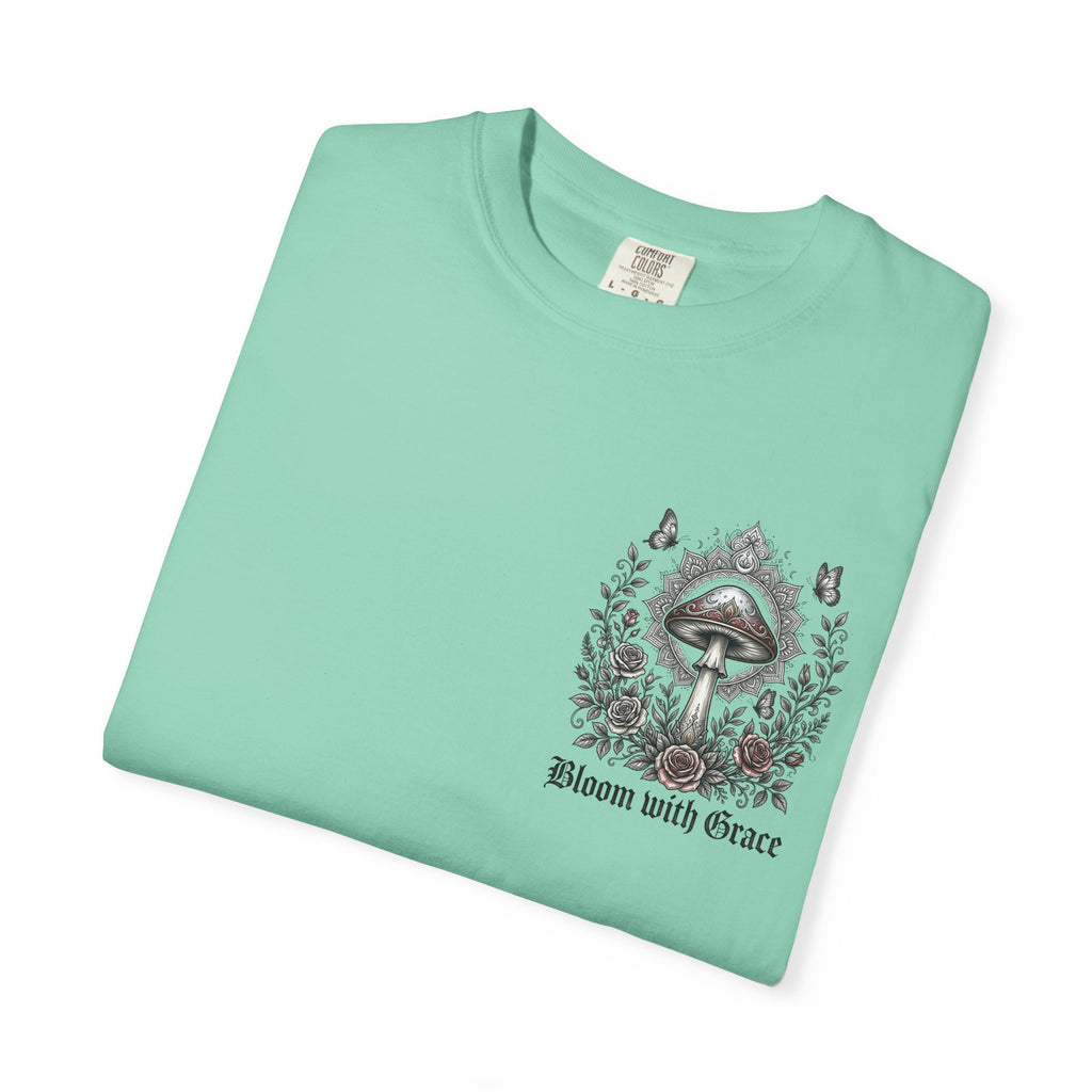 If Mushrooms Can Grow Through Shit T-shirt | Psychedelic Mushroom Design