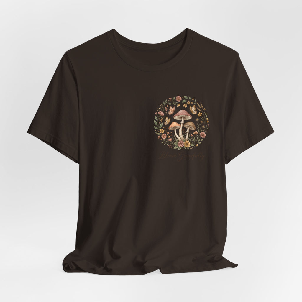 Mushroom Garden Tee — Please Enjoyably Floral Woodland Graphic T-Shirt