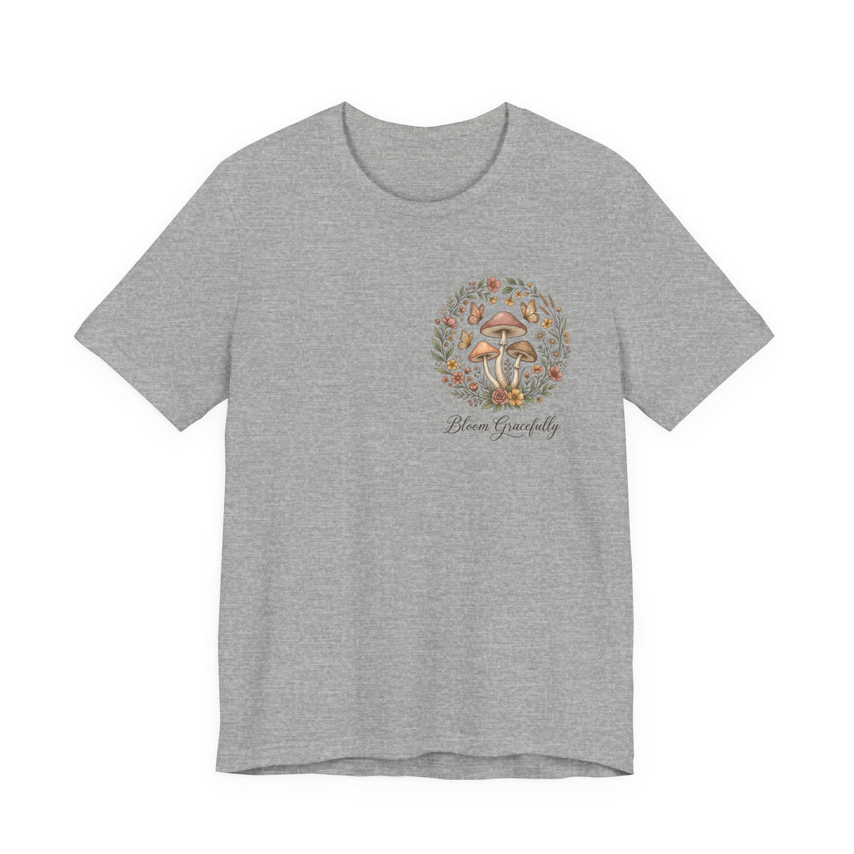 Mushroom Garden Tee — Please Enjoyably Floral Woodland Graphic T-Shirt