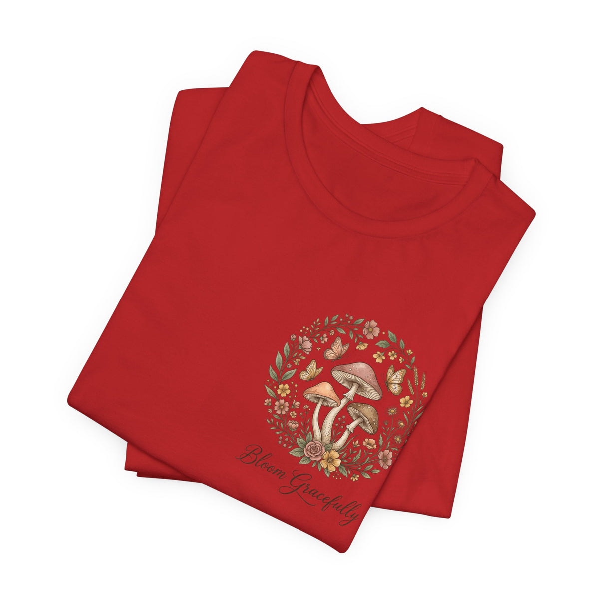 Mushroom Garden Tee — Please Enjoyably Floral Woodland Graphic T-Shirt