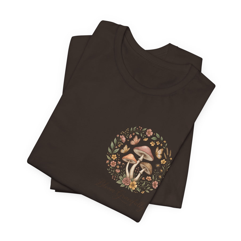 Mushroom Garden Tee — Please Enjoyably Floral Woodland Graphic T-Shirt