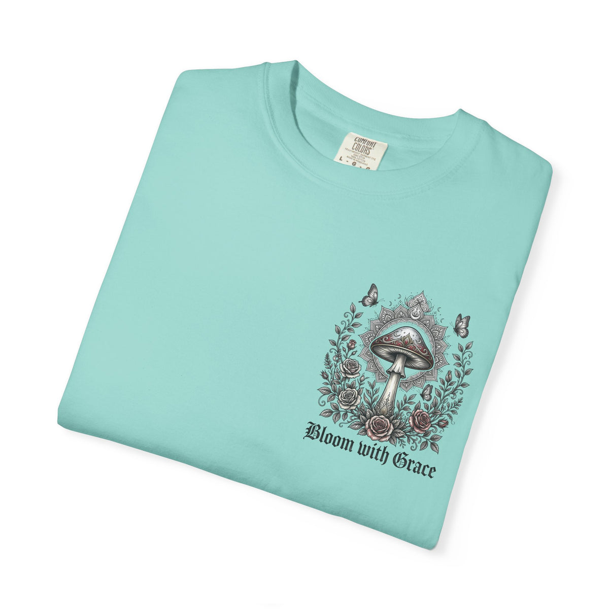 If Mushrooms Can Grow Through Shit T-shirt | Psychedelic Mushroom Design