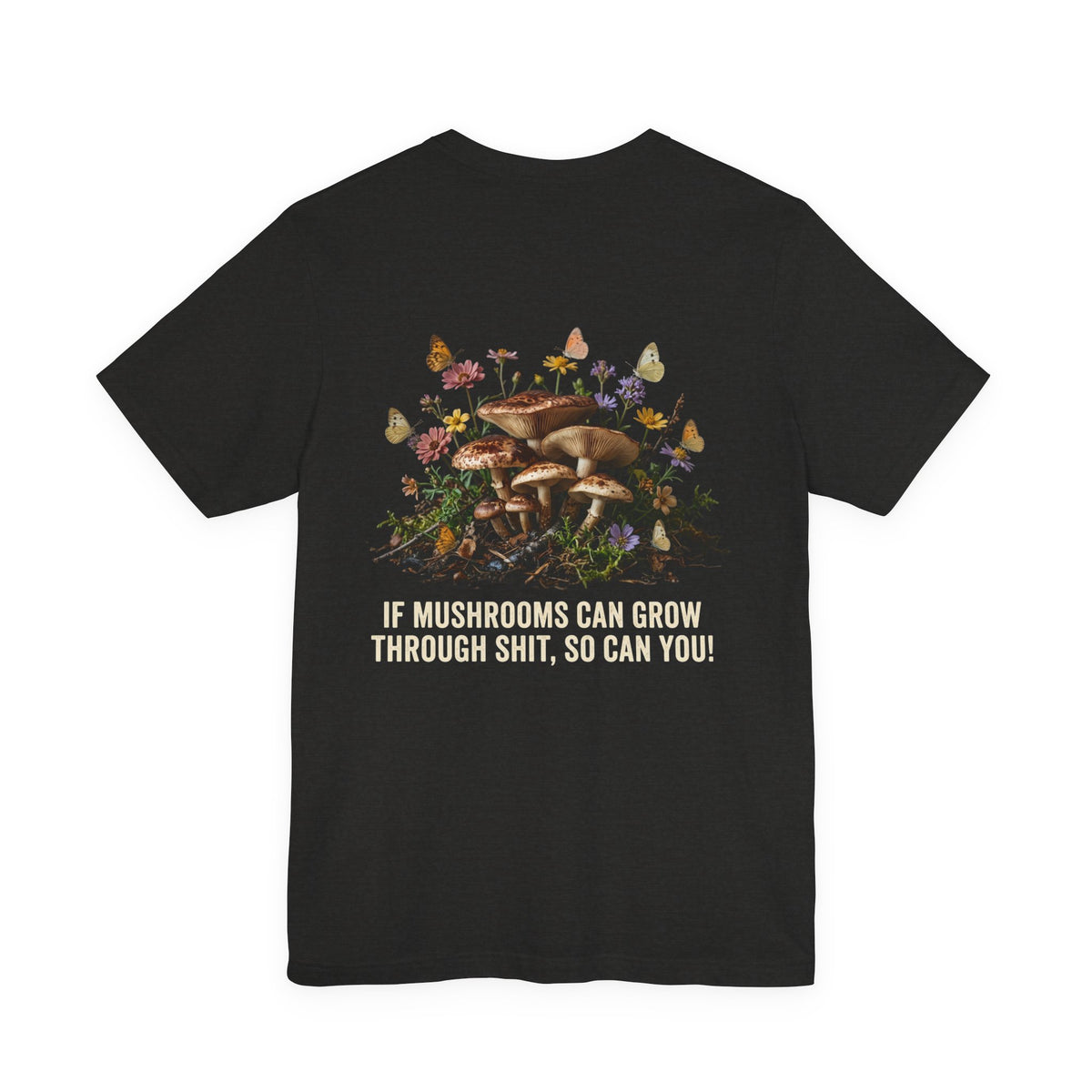 Mushroom Garden Tee — Please Enjoyably Floral Woodland Graphic T-Shirt