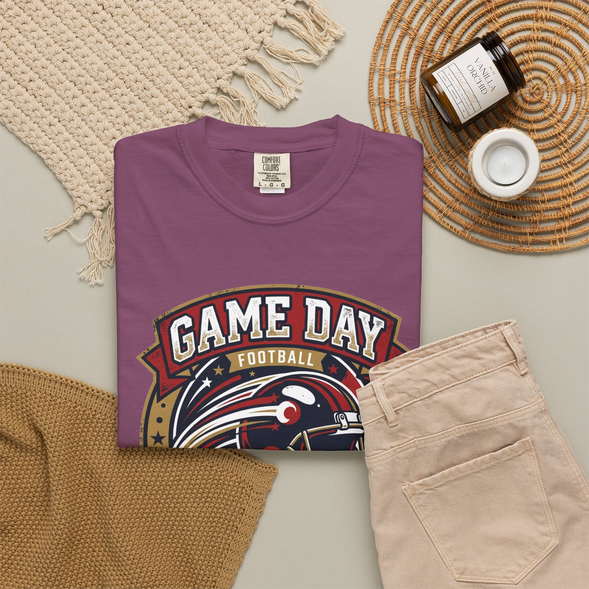 Game Day Football T-Shirt — Championship Squad "The Huddle"