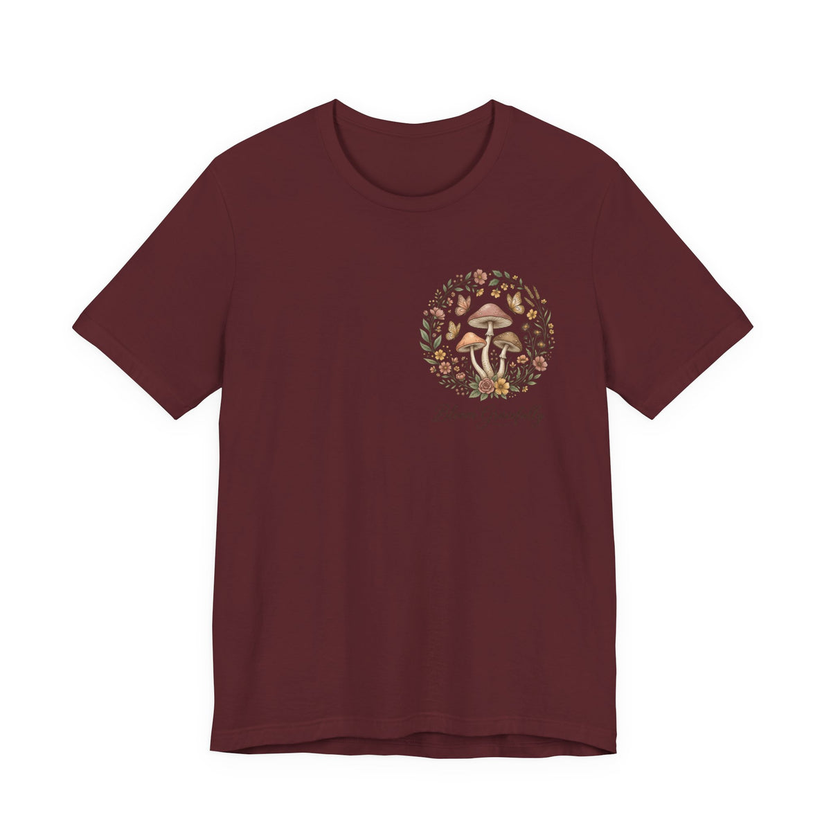 Mushroom Garden Tee — Please Enjoyably Floral Woodland Graphic T-Shirt