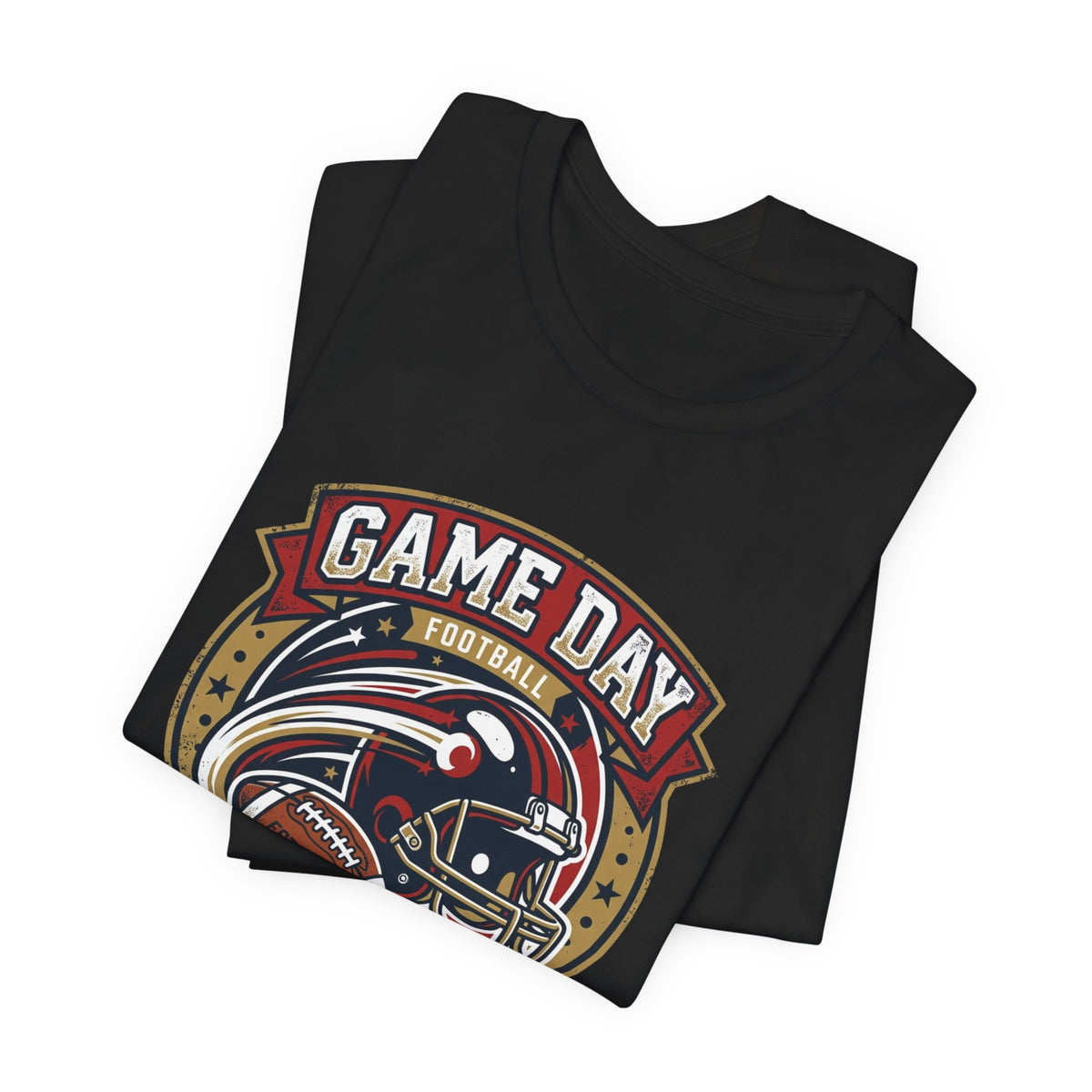 Game Day Football T-Shirt – "Championship Squad" Helmet & Ball Design