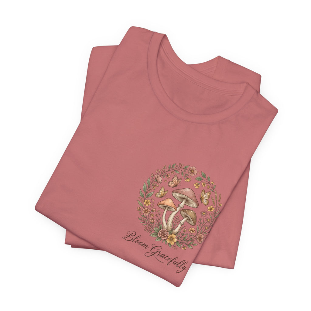 Mushroom Garden Tee — Please Enjoyably Floral Woodland Graphic T-Shirt