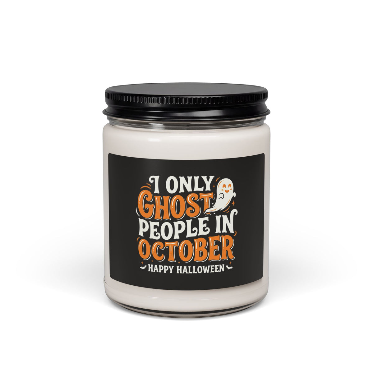 Ghost in October Scented Soy Candle — 9oz Halloween Fall Home Fragrance