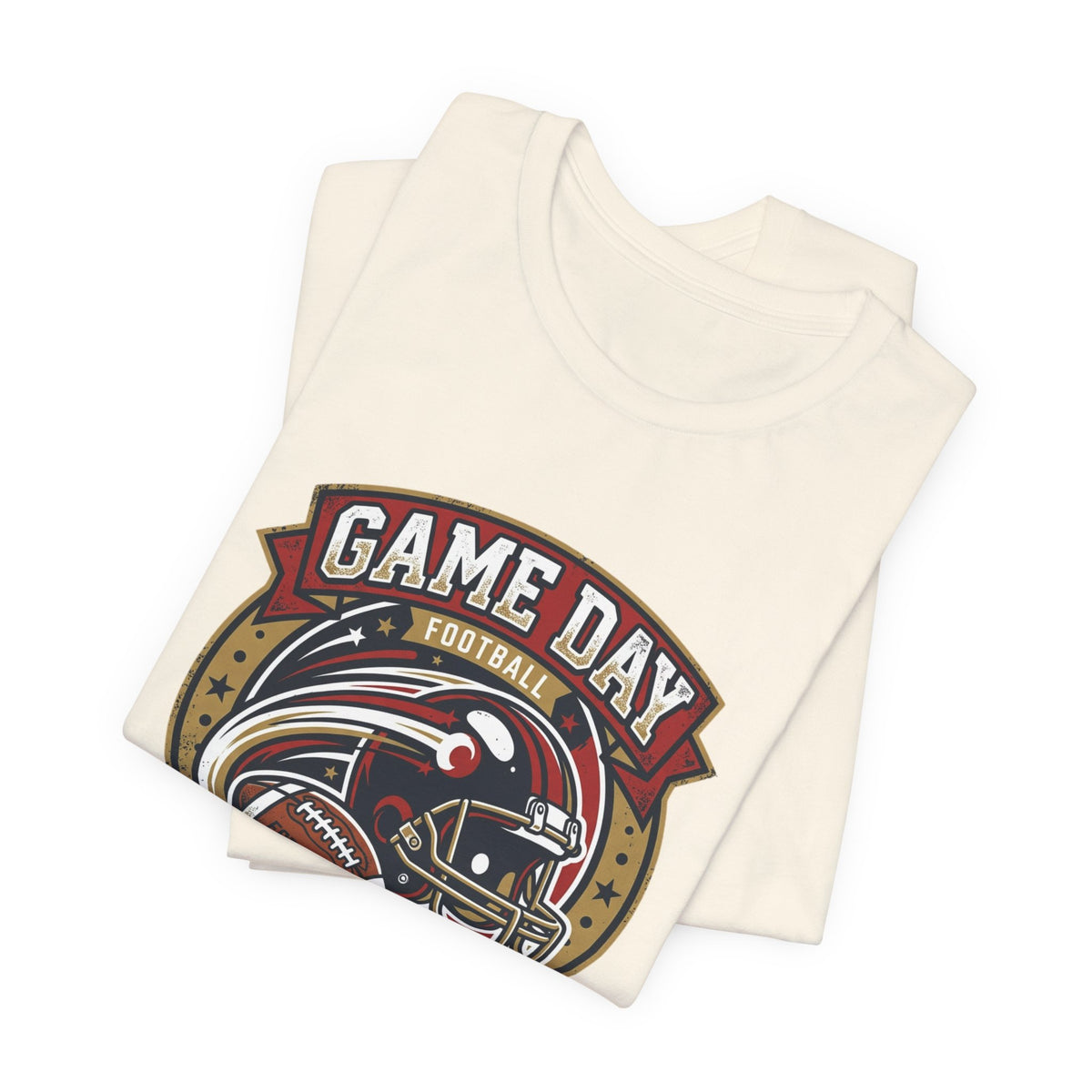 Game Day Football T-Shirt – "Championship Squad" Helmet & Ball Design