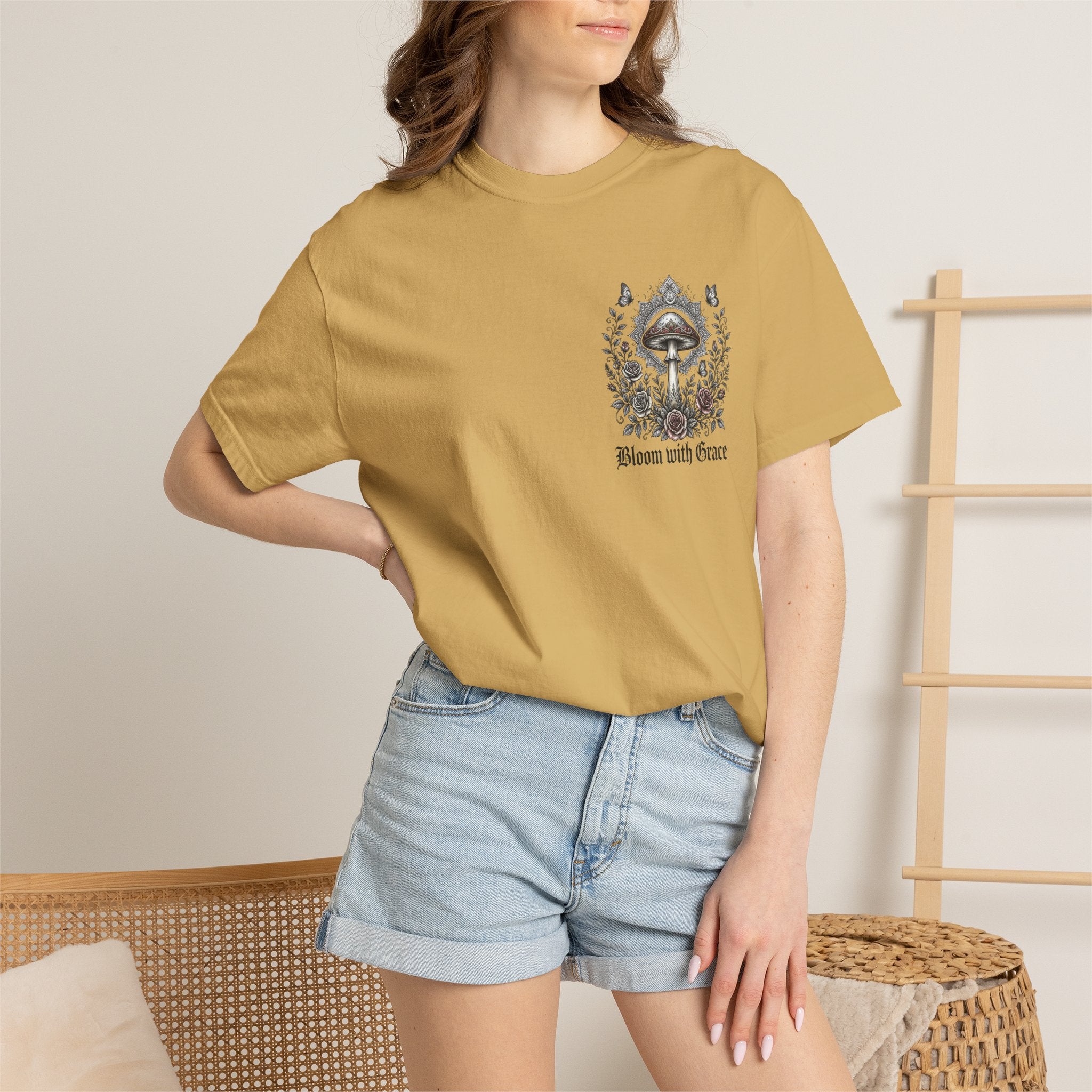 If Mushrooms Can Grow Through Shit T-shirt | Psychedelic Mushroom Design