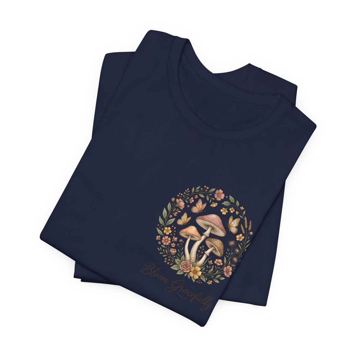 Mushroom Garden Tee — Please Enjoyably Floral Woodland Graphic T-Shirt