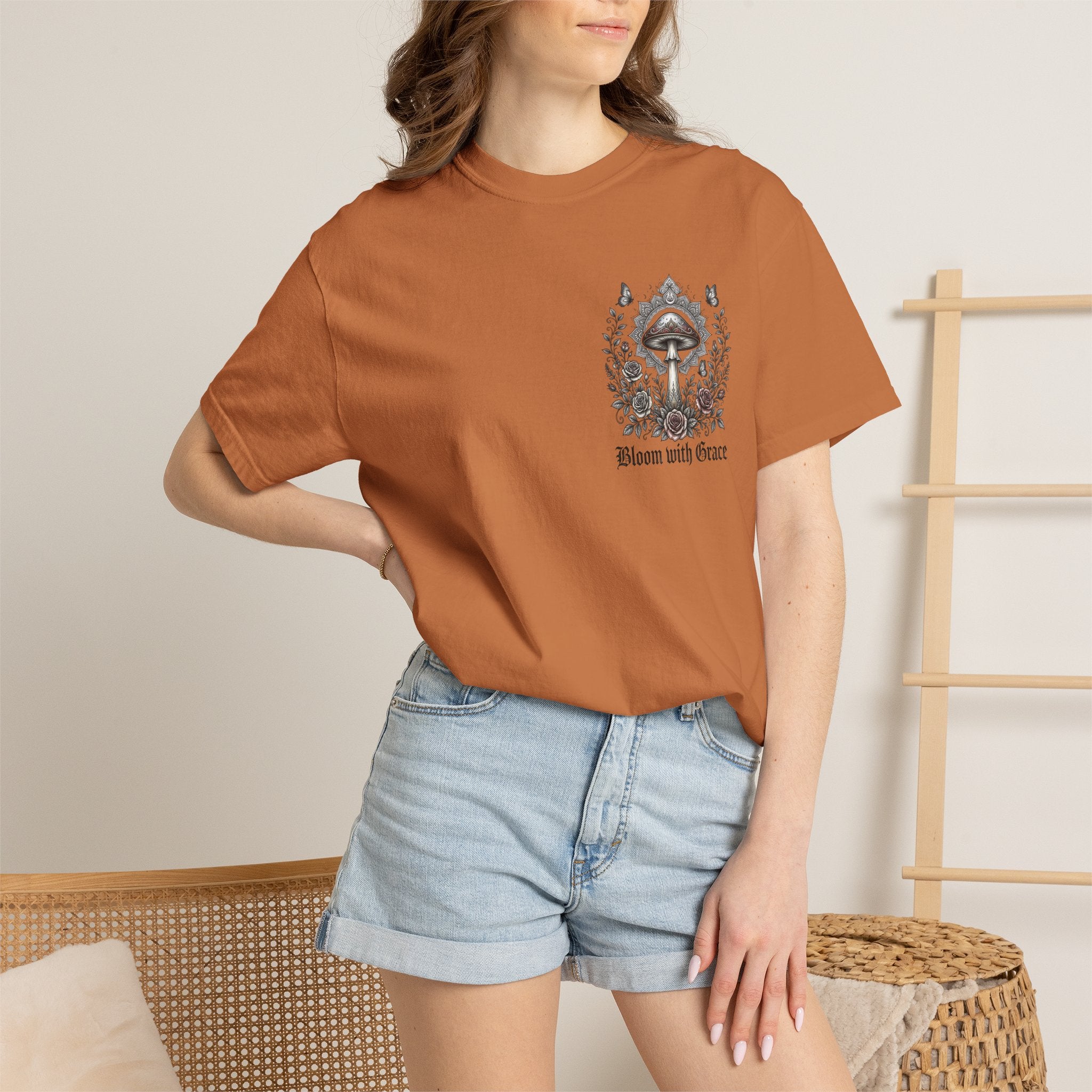 If Mushrooms Can Grow Through Shit T-shirt | Psychedelic Mushroom Design