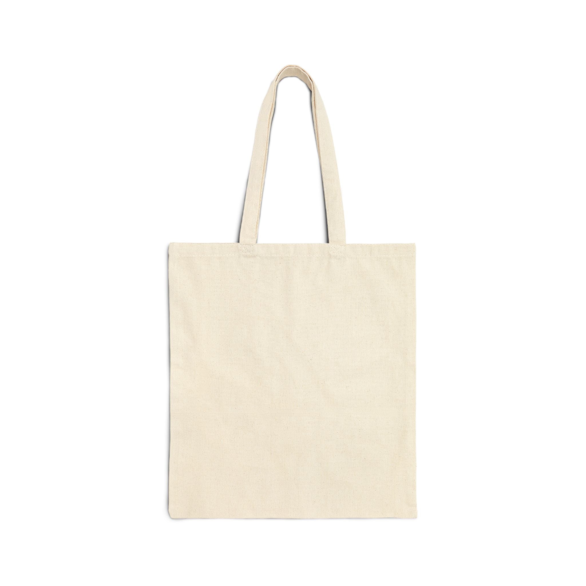 Vintage Pinup Tote Bag — "fun-filled lollipop triple dipped in psycho" Cotton Canvas Tote
