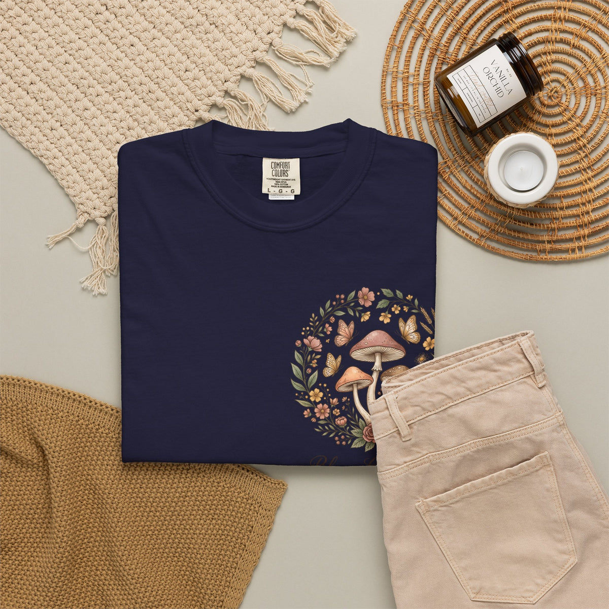 Mushroom Resilience T-shirt — “If Mushrooms Can Grow Through Shit, So Can You!”