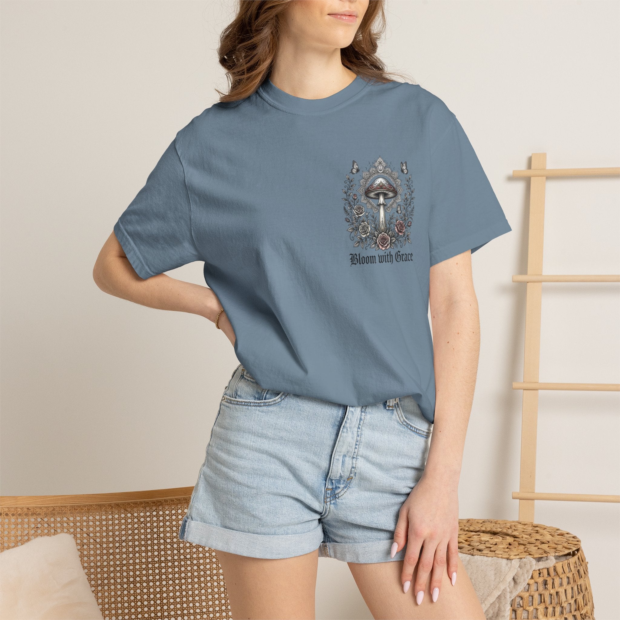 If Mushrooms Can Grow Through Shit T-shirt | Psychedelic Mushroom Design