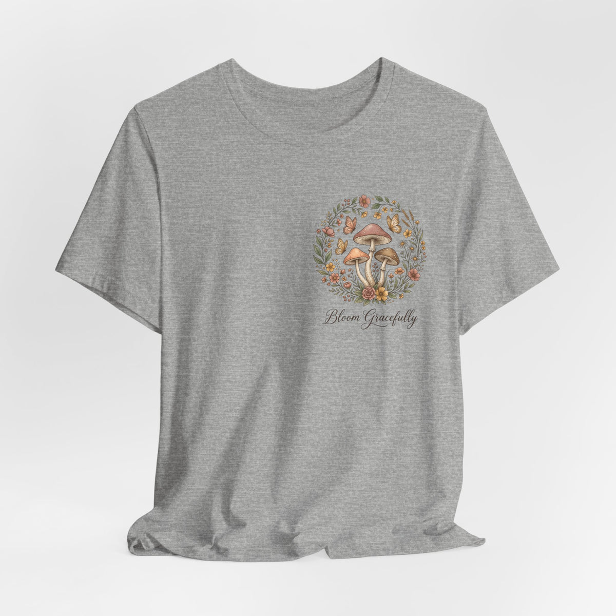 Mushroom Garden Tee — Please Enjoyably Floral Woodland Graphic T-Shirt