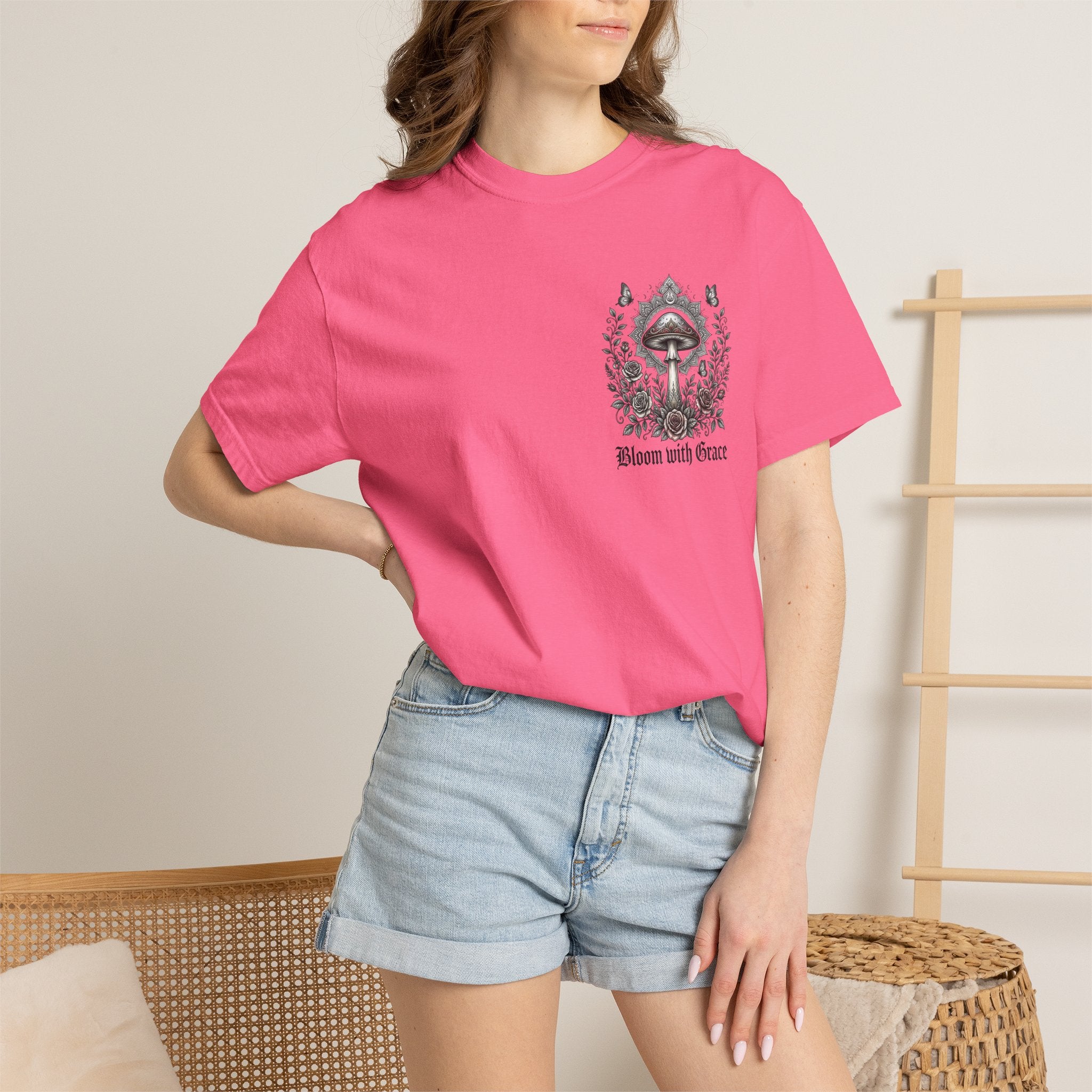 If Mushrooms Can Grow Through Shit T-shirt | Psychedelic Mushroom Design