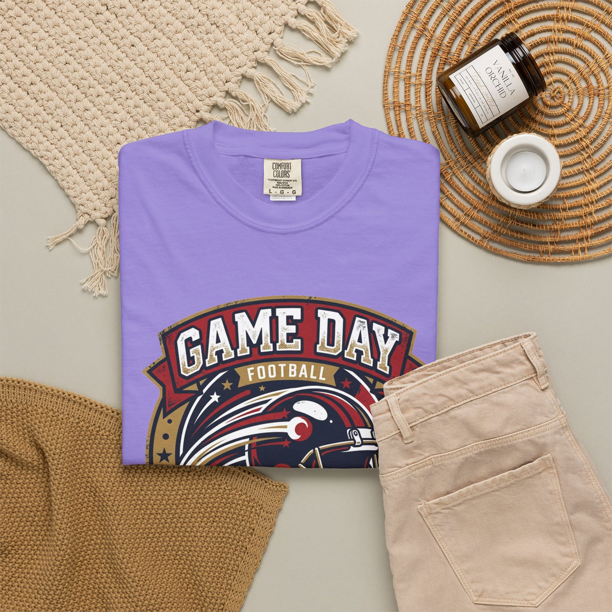 Game Day Football T-Shirt — Championship Squad "The Huddle"