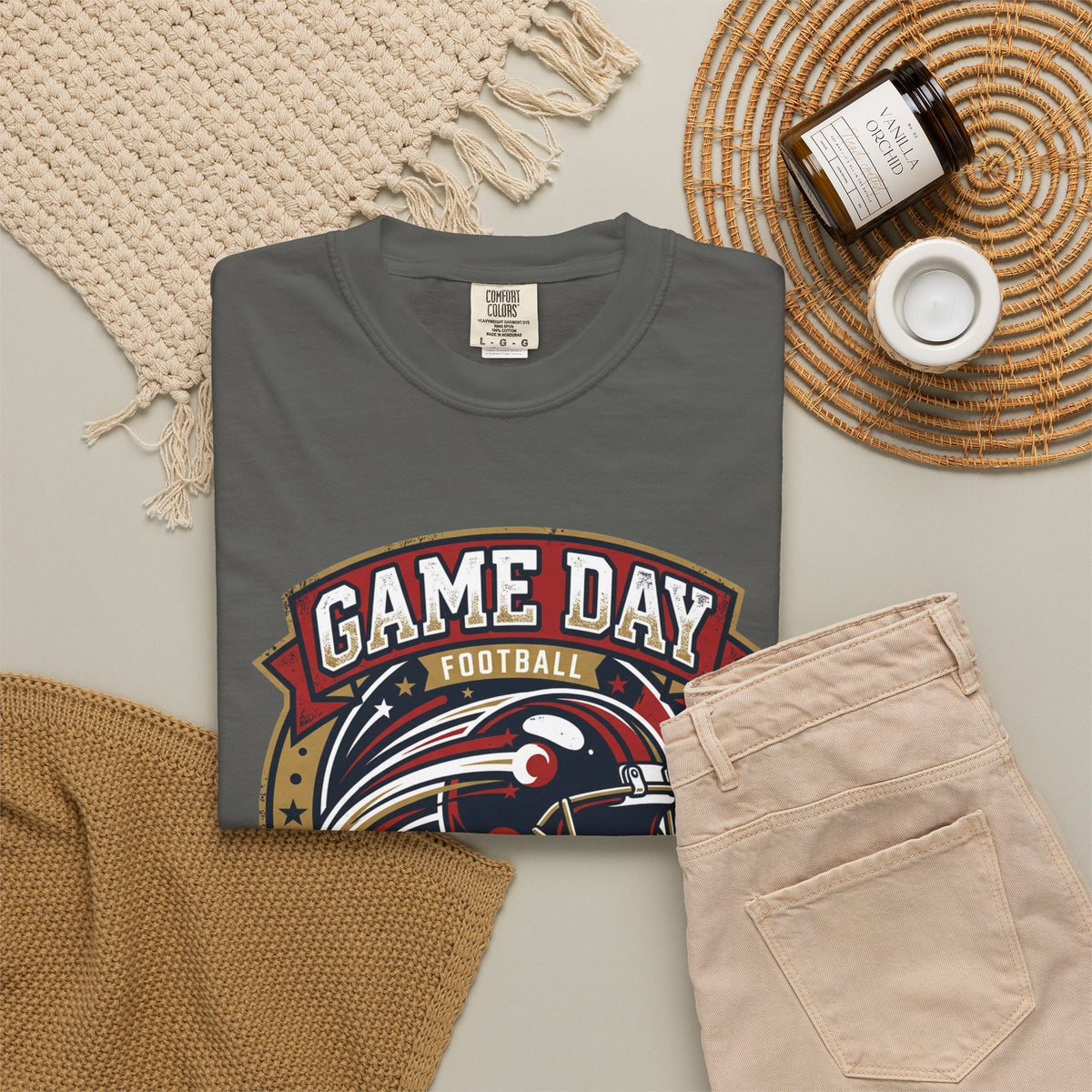 Game Day Football T-Shirt — Championship Squad "The Huddle"