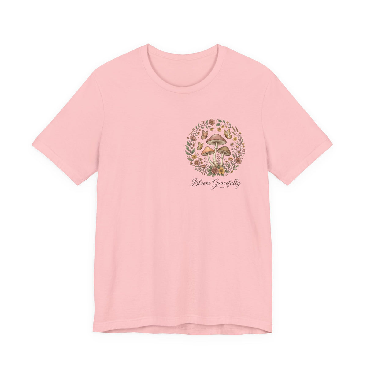 Mushroom Garden Tee — Please Enjoyably Floral Woodland Graphic T-Shirt
