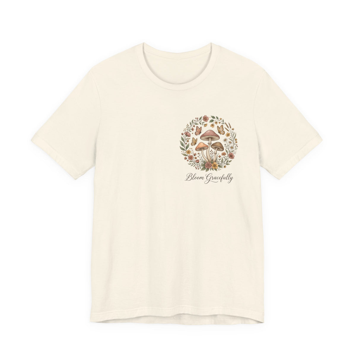 Mushroom Garden Tee — Please Enjoyably Floral Woodland Graphic T-Shirt