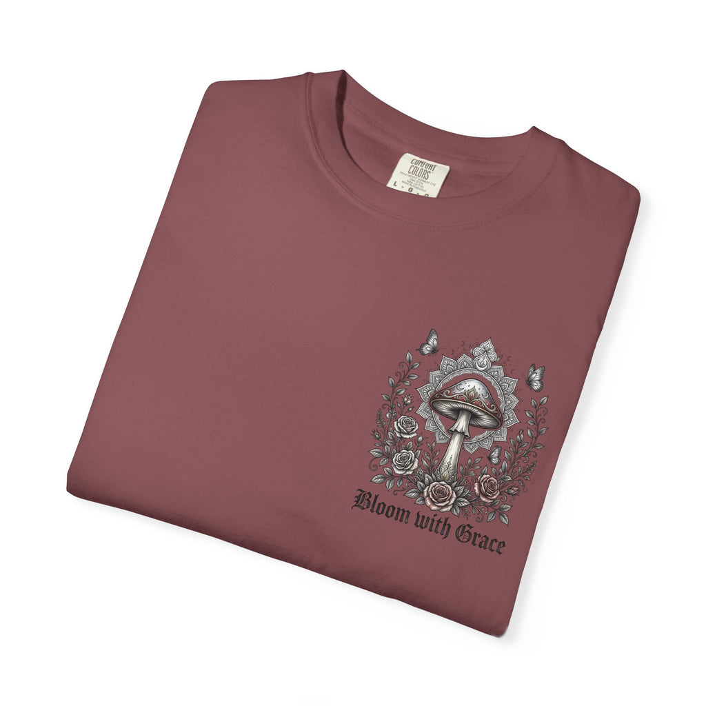 If Mushrooms Can Grow Through Shit T-shirt | Psychedelic Mushroom Design