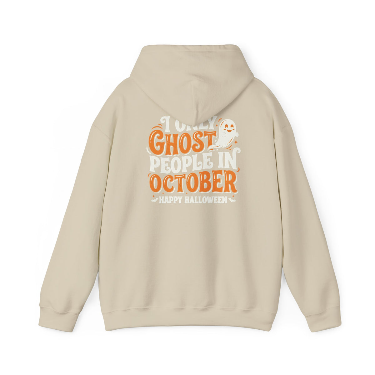 Ghost October Hoodie – Halloween Pumpkin Ghost Graphic Sweatshirt