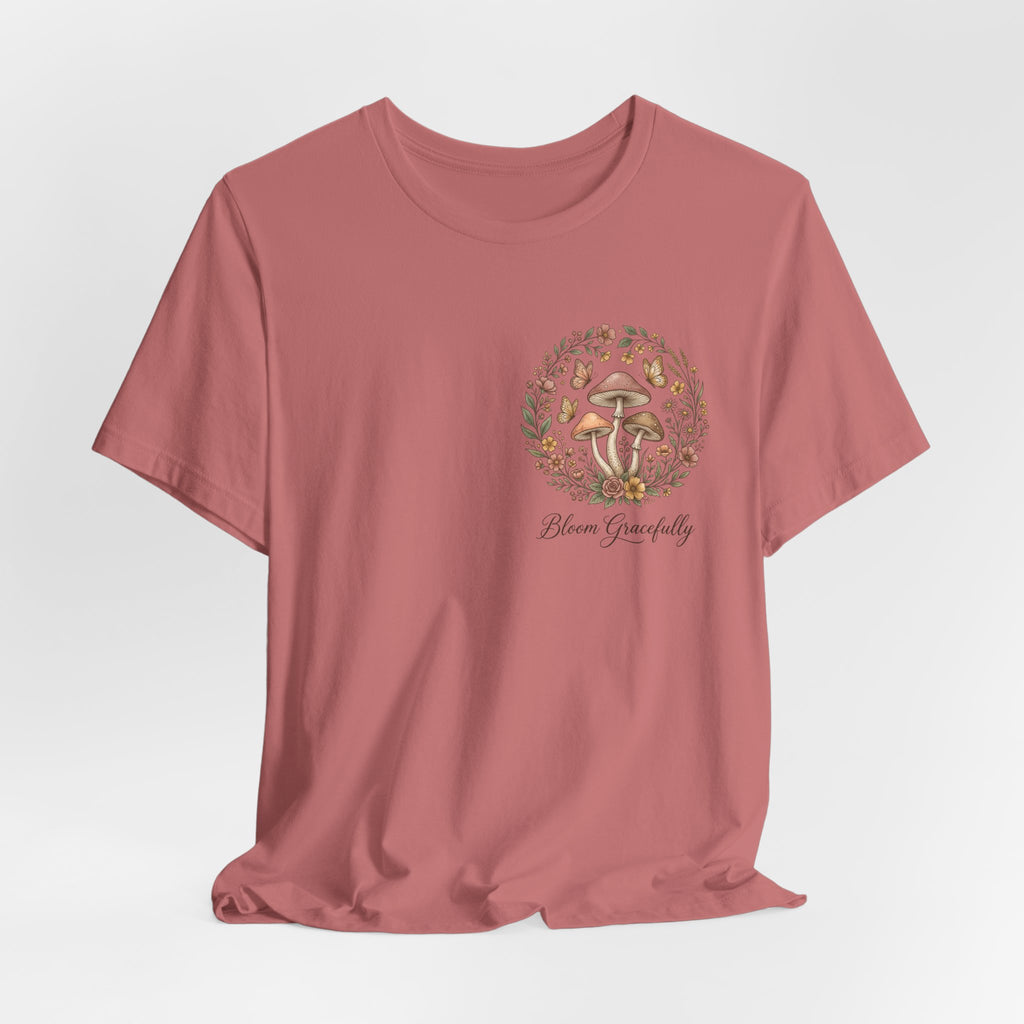 Mushroom Garden Tee — Please Enjoyably Floral Woodland Graphic T-Shirt