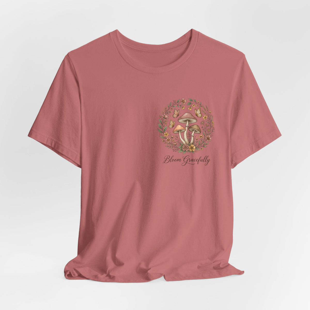 Mushroom Garden Tee — Please Enjoyably Floral Woodland Graphic T-Shirt