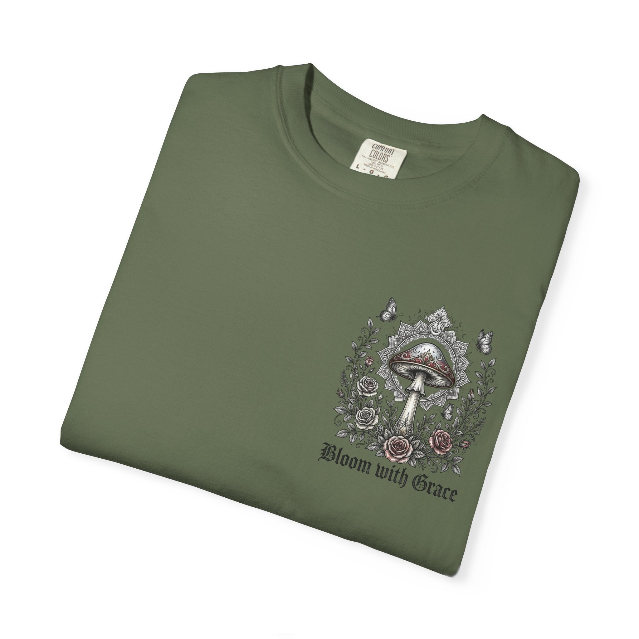 If Mushrooms Can Grow Through Shit T-shirt | Psychedelic Mushroom Design