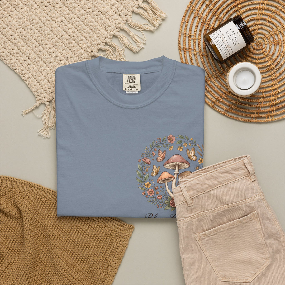 Mushroom Resilience T-shirt — “If Mushrooms Can Grow Through Shit, So Can You!”