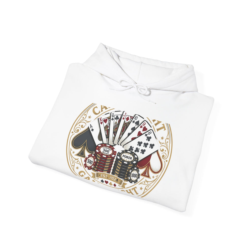 Gambling Royale Hoodie — Vintage Casino Cards, Dice & Chips Graphic