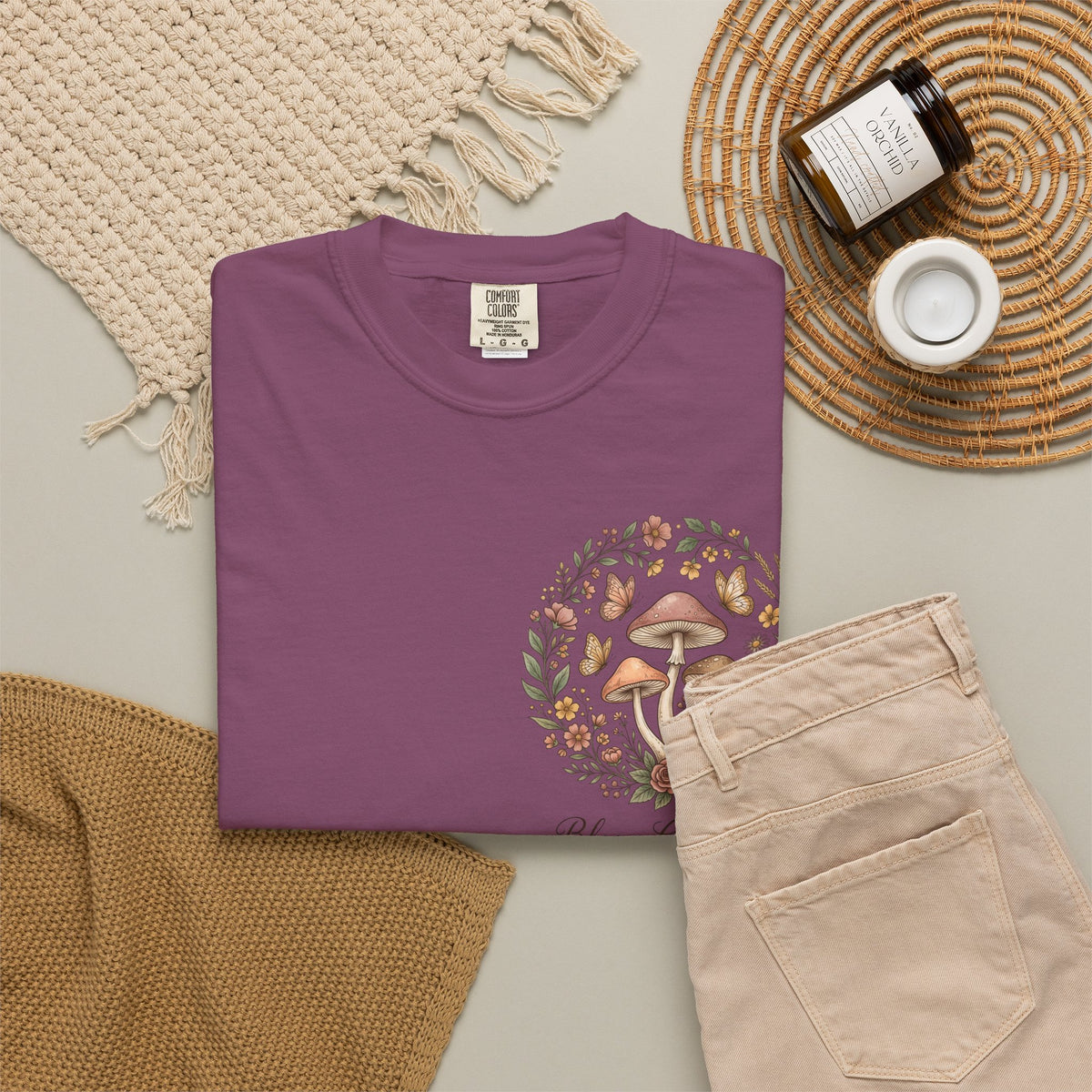 Mushroom Resilience T-shirt — “If Mushrooms Can Grow Through Shit, So Can You!”