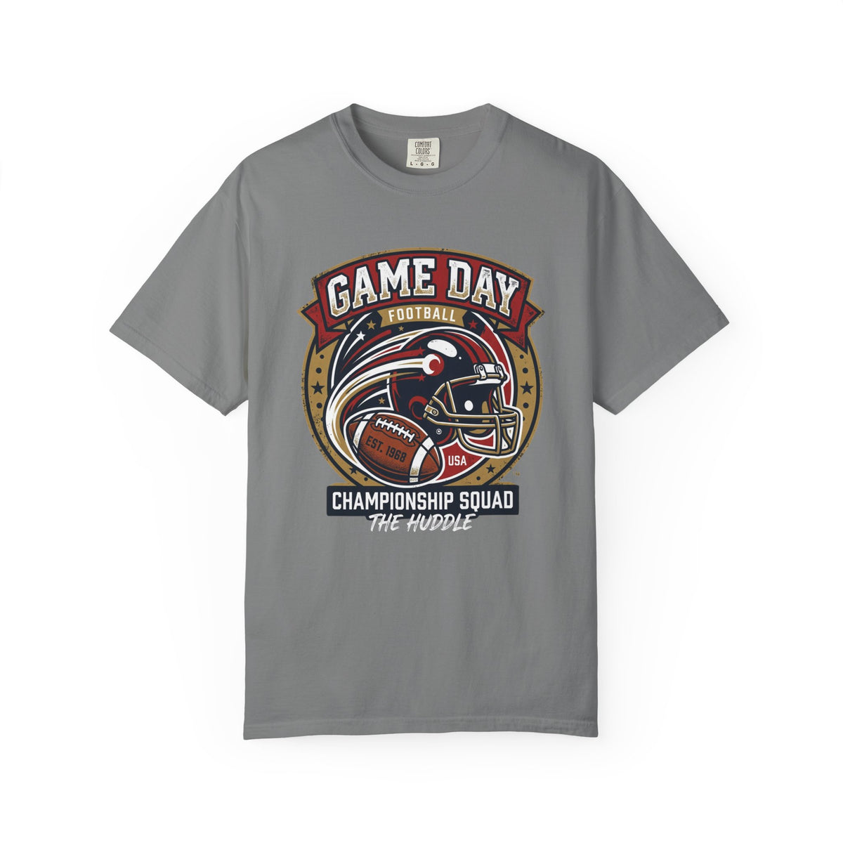 Game Day Football T-Shirt — Championship Squad "The Huddle"
