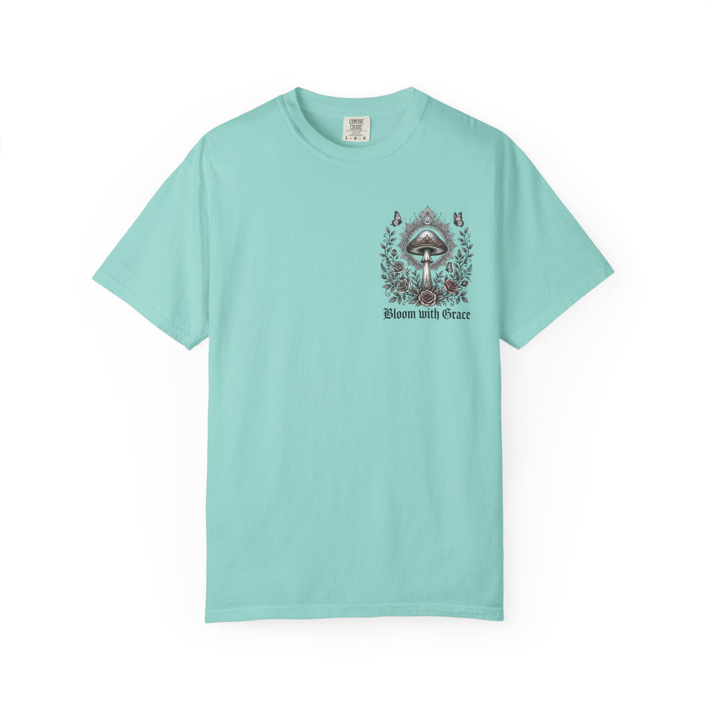 If Mushrooms Can Grow Through Shit T-shirt | Psychedelic Mushroom Design
