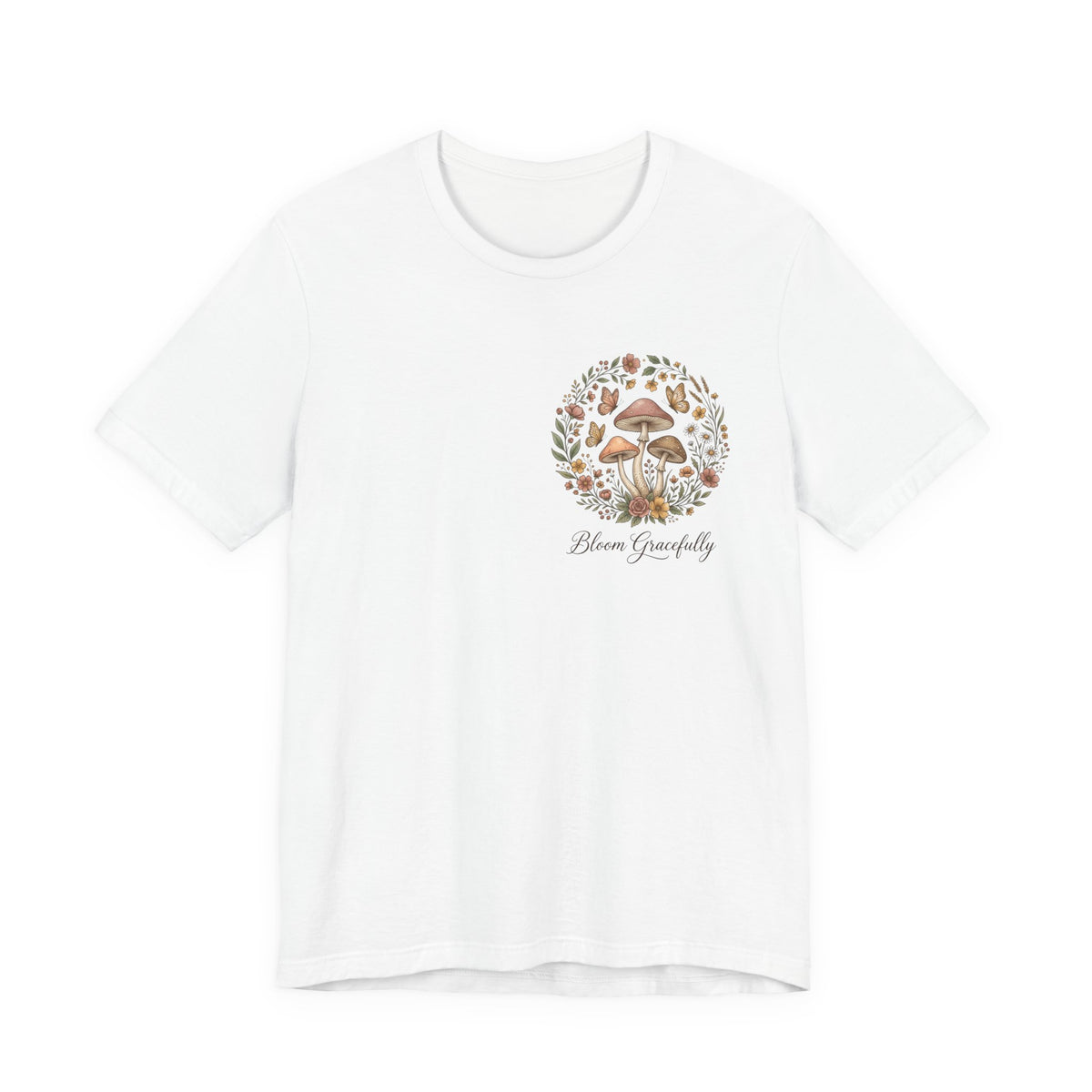 Mushroom Garden Tee — Please Enjoyably Floral Woodland Graphic T-Shirt