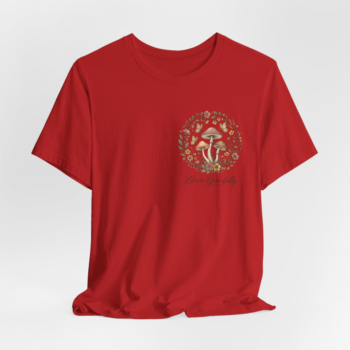 Mushroom Garden Tee — Please Enjoyably Floral Woodland Graphic T-Shirt