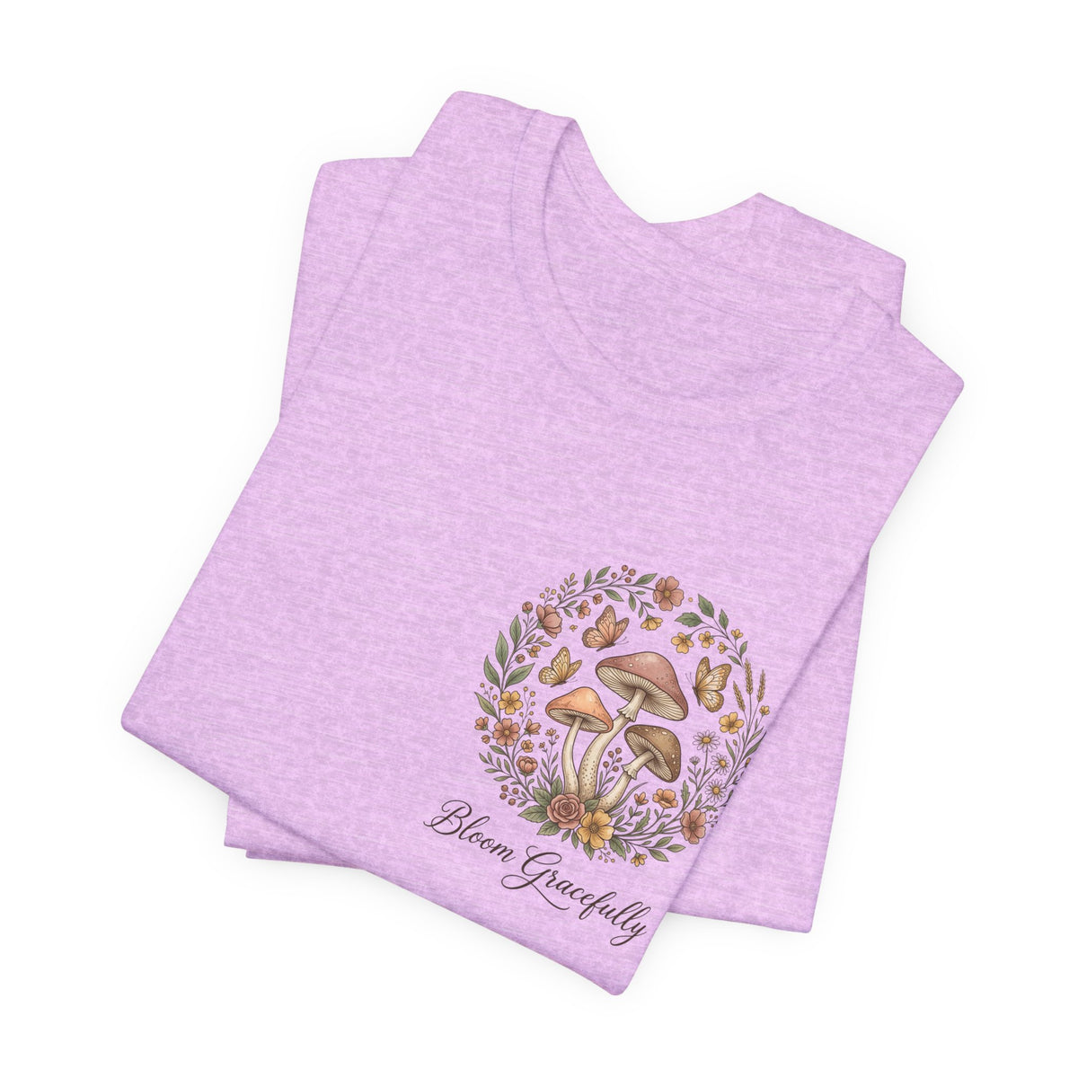 Mushroom Garden Tee — Please Enjoyably Floral Woodland Graphic T-Shirt