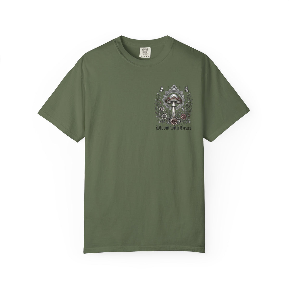 If Mushrooms Can Grow Through Shit T-shirt | Psychedelic Mushroom Design