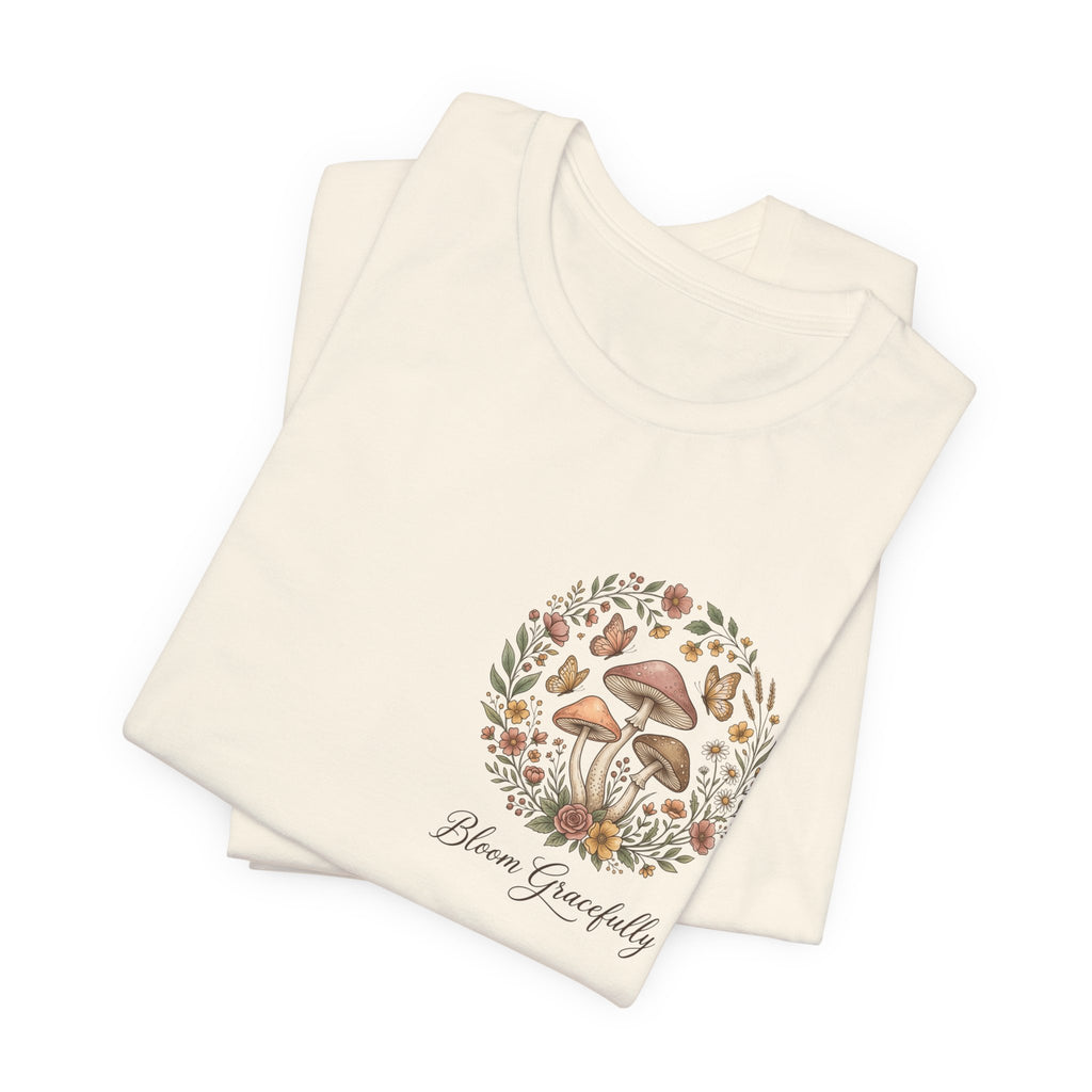 Mushroom Garden Tee — Please Enjoyably Floral Woodland Graphic T-Shirt