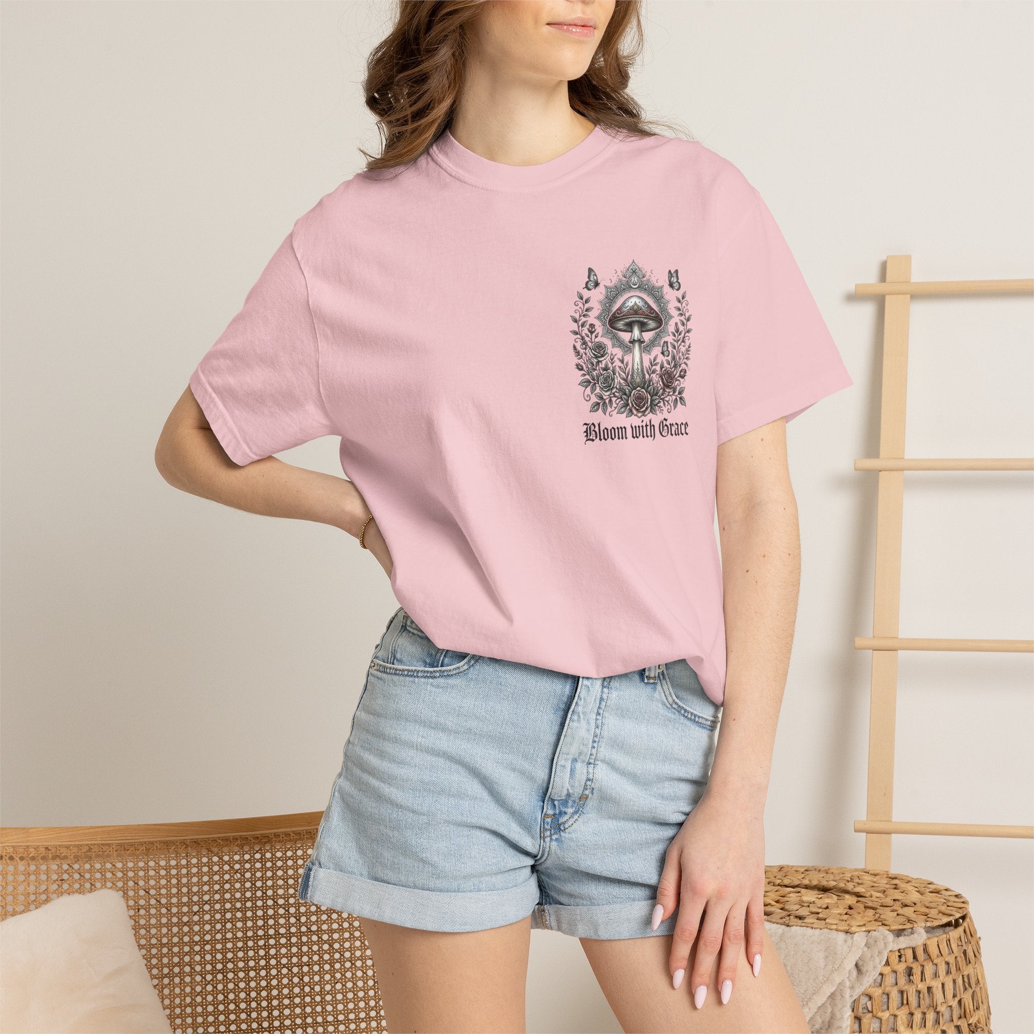 If Mushrooms Can Grow Through Shit T-shirt | Psychedelic Mushroom Design